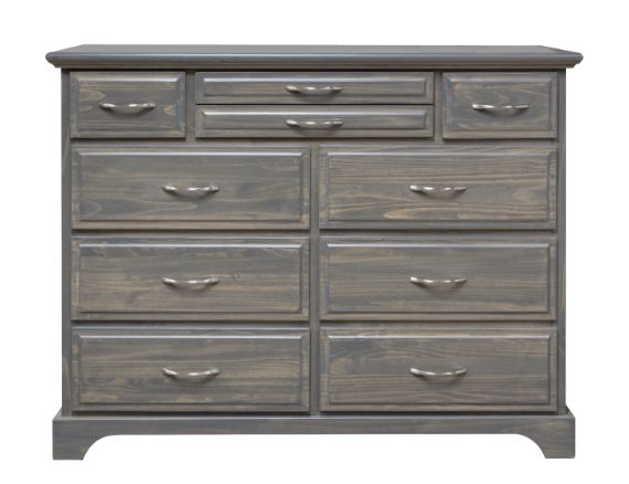 Mako Wood Furniture Symphony Gray 10-Drawer Dresser-1
