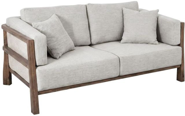 International Furniture Direct Roots Brown/Oyster Loveseat-0