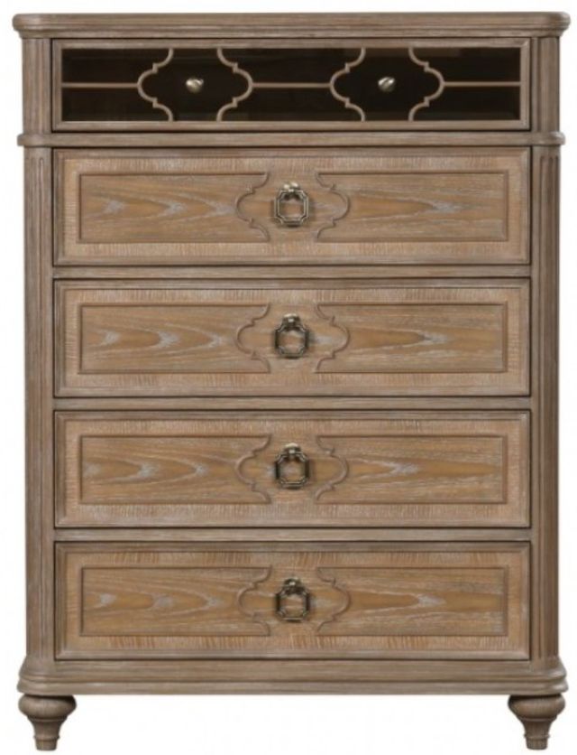 Furniture of America® Lyris Rustic Oak Chest-2