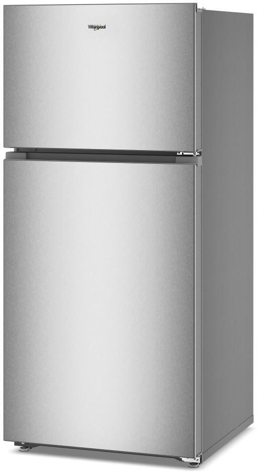 Whirlpool® 28" 14.3 Cu. Ft. Fingerprint Resistant Stainless Finish Top Freezer Refrigerator with Total Coverage Cooling-3