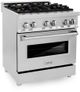 ZLINE 30" Stainless Steel Pro Style Dual Fuel Range-1
