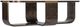 Hooker® Furniture Melange Edmun Dark Wood Rectangular Cocktail Table with Gold Accents-0