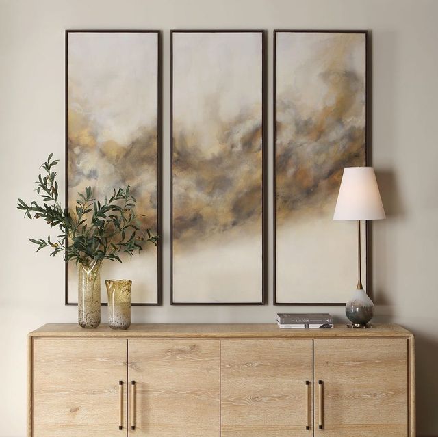 Uttermost® Smoke Break 3-Piece Hand Painted Abstract Art Set-1