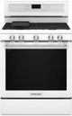 KitchenAid® 30" White Freestanding Gas Range-1