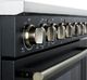 FORNO® Paolo Series Alta Qualita 36" Black and Antique Brass Pro Style Electric Range -4