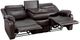Homelegance® Yerba Dark Brown Double Manual Reclining Sofa-4