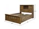 Amish Works Classic Shaker Queen Bookcase Storage Bed-5