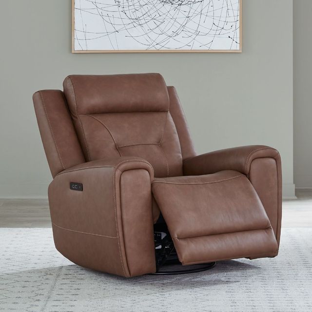 Liberty Furniture Beckham Aline Saddle Leather Power Recliner-3