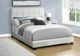Monarch Specialties Inc. Light Grey Boucle Upholstered Full Bed-1