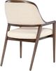 Hooker® Furniture Archives Classic Walnut/Curate Wheat 24" Upholstered Dining Arm Chair-3