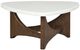 Magnussen Home® Arwen White Top Cocktail Table with Turkish Coffee Base-1