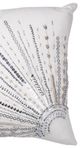 A & B Home Nina Silver/White 18"x18" Throw Pillow-1
