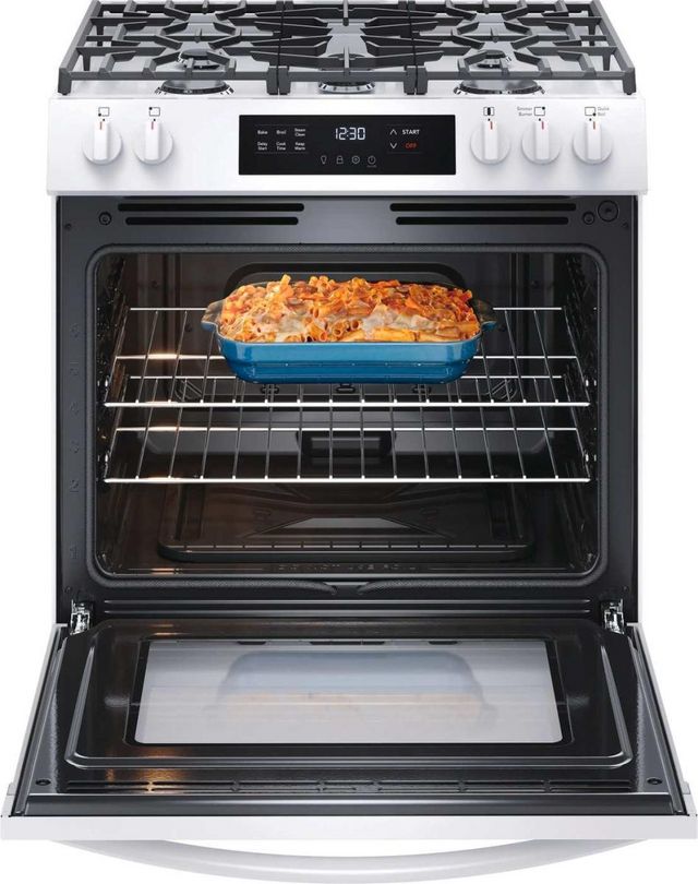 Frigidaire® 30" White Slide In Gas Range-3