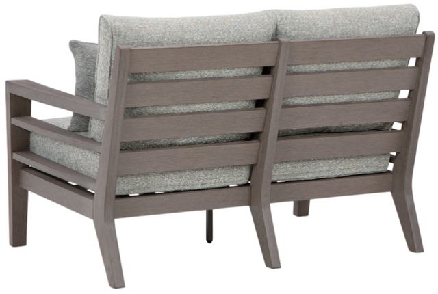 Signature Design by Ashley® Hillside Barn Brown/Gray Fabric/Resin Outdoor Loveseat with Cushion-3