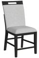 Elements International Transcend 7-Piece Charcoal/Light Gray Counter Dining Set-3