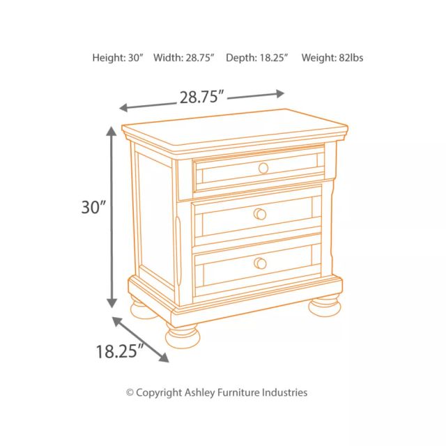 Signature Design by Ashley Porter Rustic Brown Nightstand-1