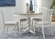 American WoodCrafters  Beach Comber Brown Dining Table with Weathered White Base-1