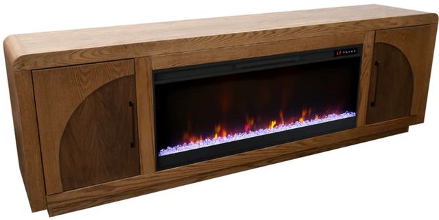 Legends Home Eclipse Bourbon Oak 81" Fireplace Console-0