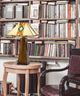 Cal® Lighting & Accessories Tiffany Wood/Yellow Table Lamp-1