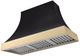 AGA Cascade 48" Matte Black Wall Mounted Range Hood  with Polished Brass Trim-0