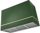 AGA Loge 48" Cornwall Green Wall Mounted Range Hood with Polished Brass Trim-0