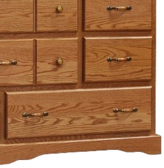 Wolfcraft Furniture Vintage Brown 8-Drawer Dresser-1