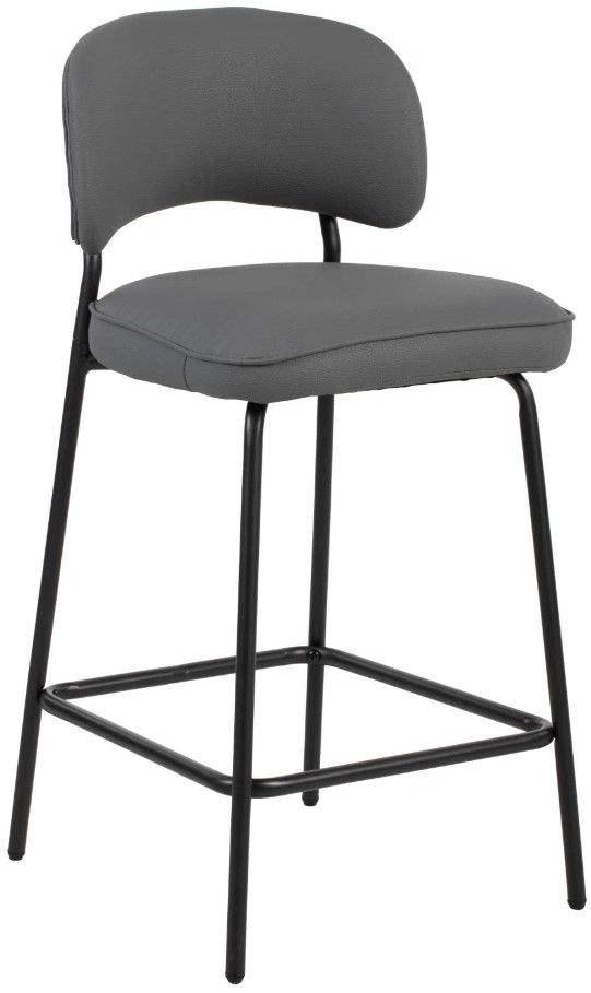 New Classic® Home Furnishings Blythe Black/Gray Counter Stool-0