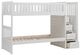 Mazin Furniture Galen White Twin/Twin Youth Step Bunk Bed-2