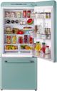 Unique® Appliances Classic Retro 30 in. 18 Cu. Ft. Ocean Mist Turquoise Bottom Freezer Refrigerator-2
