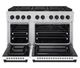 ZLINE Autograph Edition 48" Stainless Steel Pro Style Gas Range with White Matte Door-1