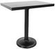 CabanaCoast® Customizable Monaco Aluminum 48”x31" Outdoor Rectangular Pedestal Bar Table-0