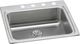 Elkay Lustertone® Classic Lustrous Satin 25" x 22" x 6-1/2" 1-Hole Single Bowl Drop-In ADA Sink with Perfect Drain®-0