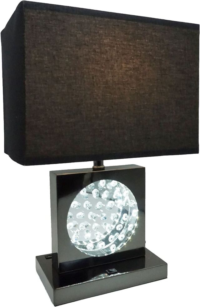 Crown Mark Black Nickel Table Lamp-0