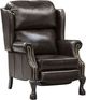 Fauteuil bergère inclinable manuel de Elran W0032 - Brun foncé-0