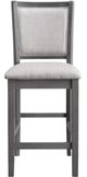 New Classic® Home Furnishings Amy 2-Piece Gray Counter Stool-2