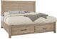 Artisan & Post by Vaughan-Bassett Cool Rustic Clear Maple Queen Storage Panel Bed-0