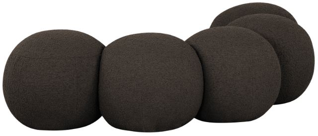 Meridian Furniture Apollo Brown 75" Boucle Fabric Upholstered Bench-3