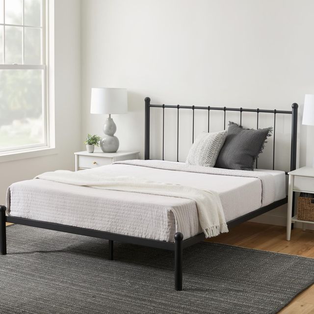 Weekender™ Simmons Black Full Platform Bed-1
