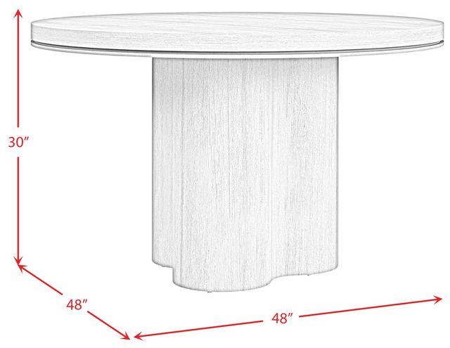 Elements International Rosalie Black Round Dining Table-2