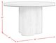 Elements International Rosalie Black Round Dining Table-2