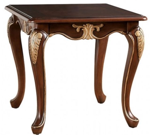 Furniture of America® Cookshire Rich Tobacco End Table-0