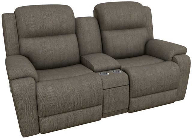 La-Z-Boy® Dorian Cocoa Power Reclining Loveseat with Console, Headrest, and Lumbar-0