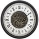 YHD Aged Bronze/White Wall Clock-0