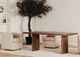 Moe's Home Collection Jane Oatmeal Dining Arm Chair-2