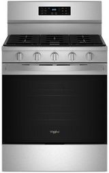 Whirlpool® 30" Fingerprint Resistant Stainless Steel Freestanding Gas Range