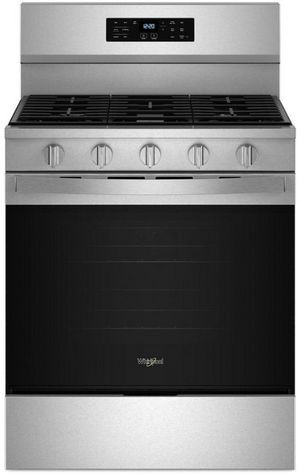 Whirlpool® 30" Fingerprint Resistant Stainless Steel Freestanding Gas Range