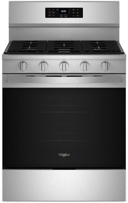 Whirlpool® 30" Fingerprint Resistant Stainless Steel Freestanding Gas Range-0