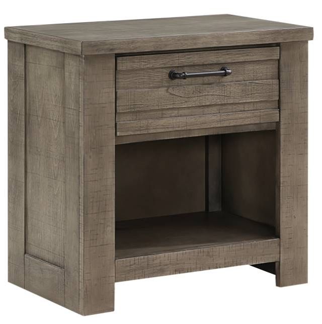Mazin Furniture Longview Gray Nightstand-0
