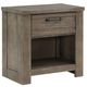 Mazin Furniture Longview Gray Nightstand-0