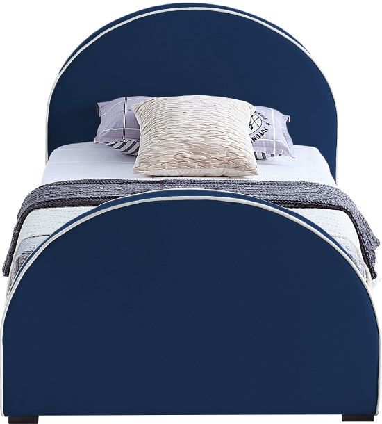 Meridian Furniture Brody Navy Twin Bed-1